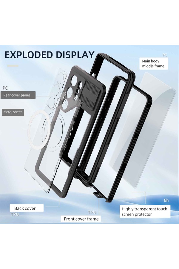 Samsung Galaxy S25 Ultra - Coque étanche & antichoc - Série WATERPROOF