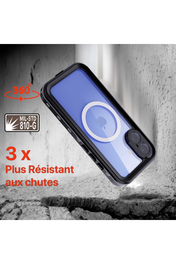 iPhone 16 Coque antichoc WaterProof chute , drop
