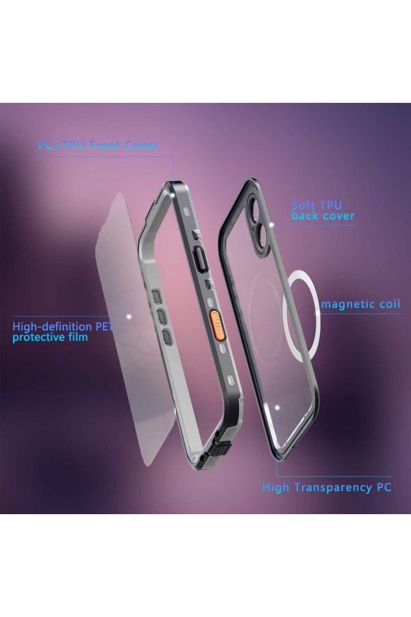 iPhone 17 - Waterproof and Shockproof Case - Magsafe Compatible