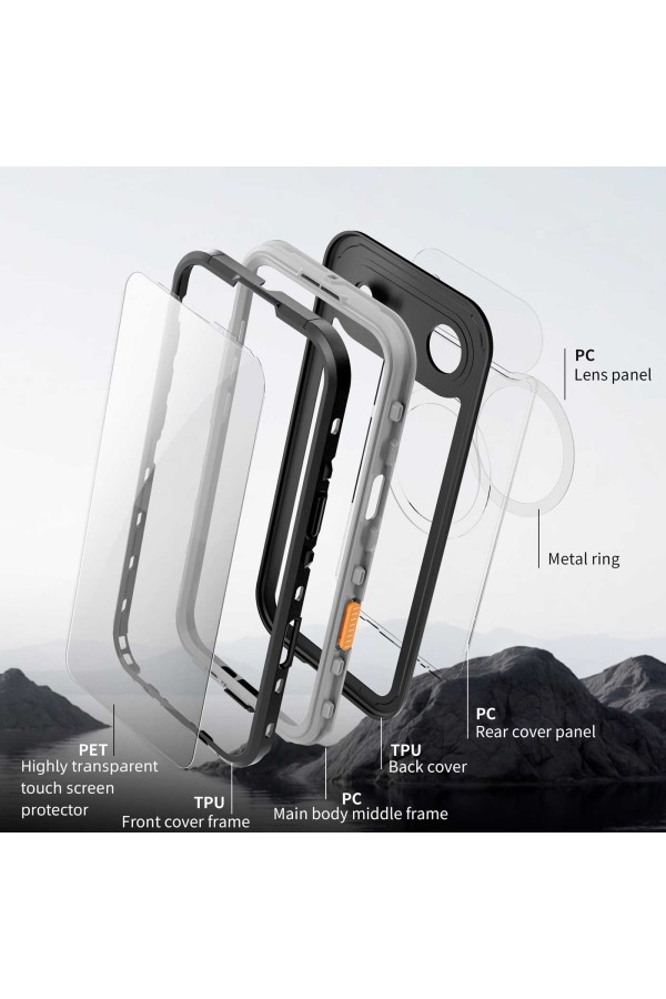 waterproof case iPhone 17 Air Exploded view