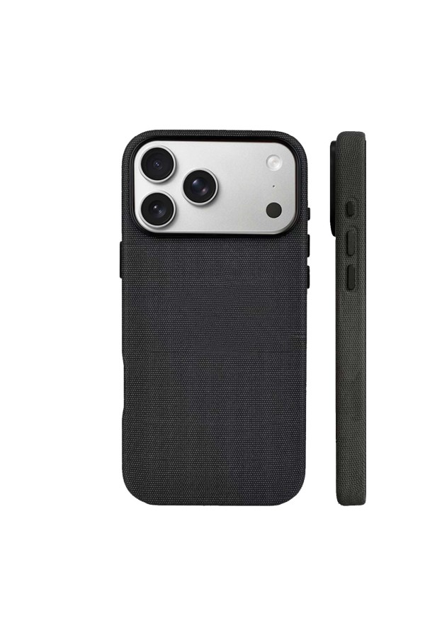 Coque en tissage technique avec MagSafe pour iPhone 18 /17 Pro- Noir