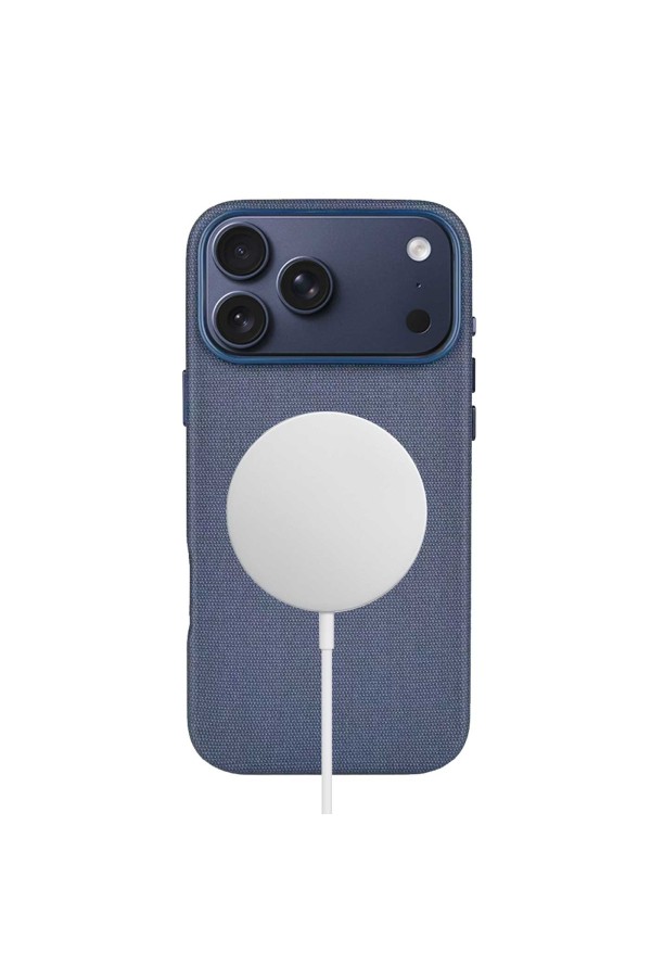 Coque en tissage technique avec MagSafe pour iPhone 18 /17 Pro-Bleu