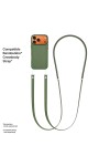 Bandoulière apple Compatible avec la Coque en tissage technique MagSafe pour iPhone 17 Pro- Vert