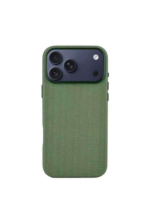 Coque en tissage technique avec MagSafe pour iPhone 18 /17 Pro-Vert