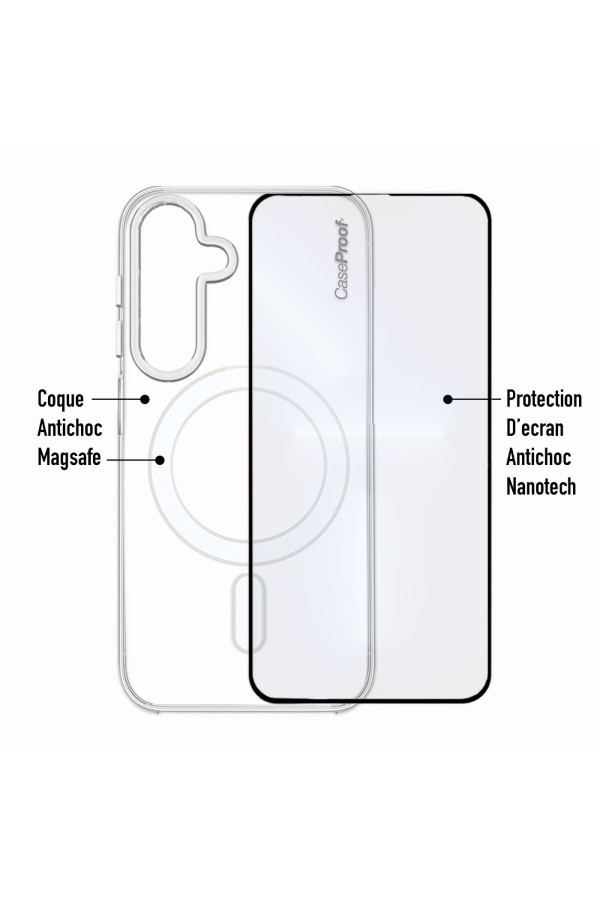 MagSafe Shockproof case + Screan protection Samsung S24 Plus