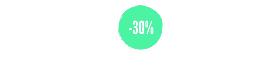 -30% DE REMISE