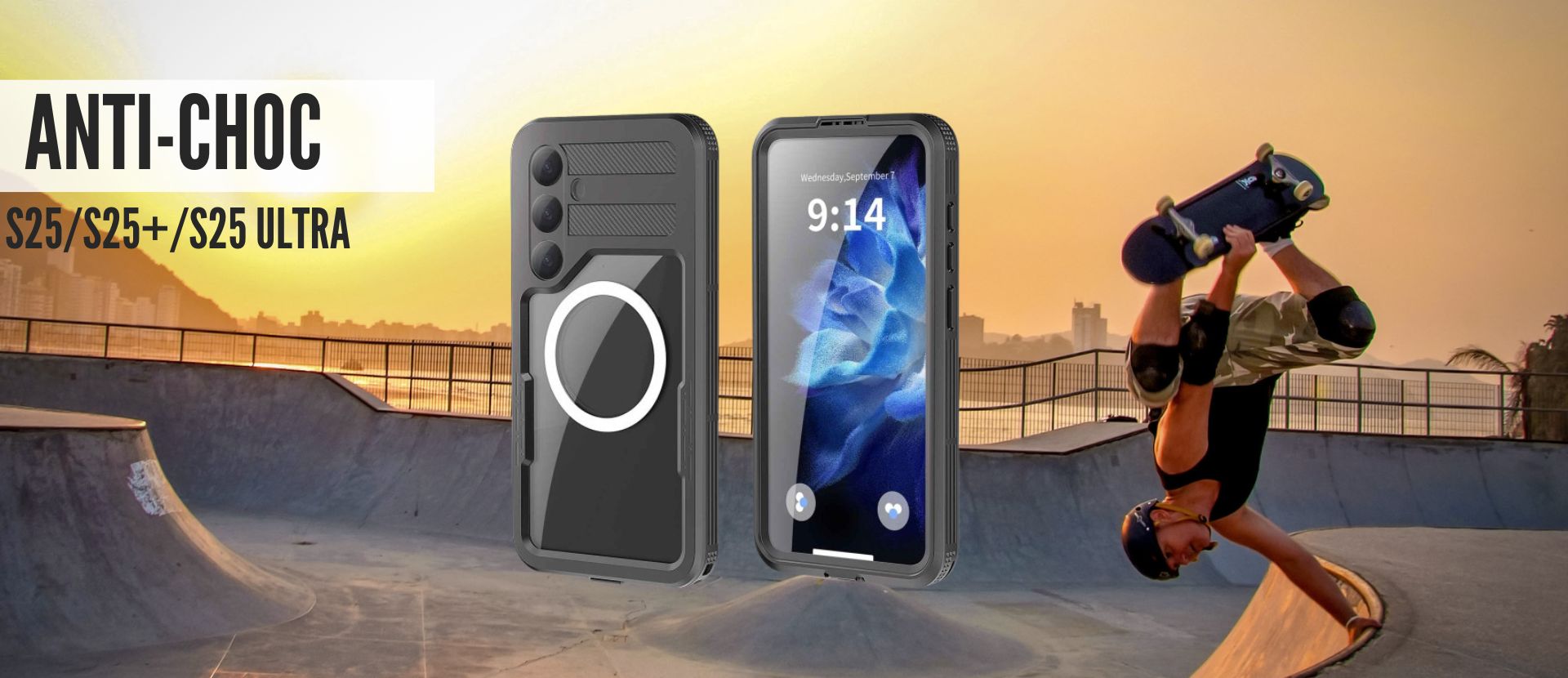 Samsung S25 coque étanche et anti choc Caseproof 